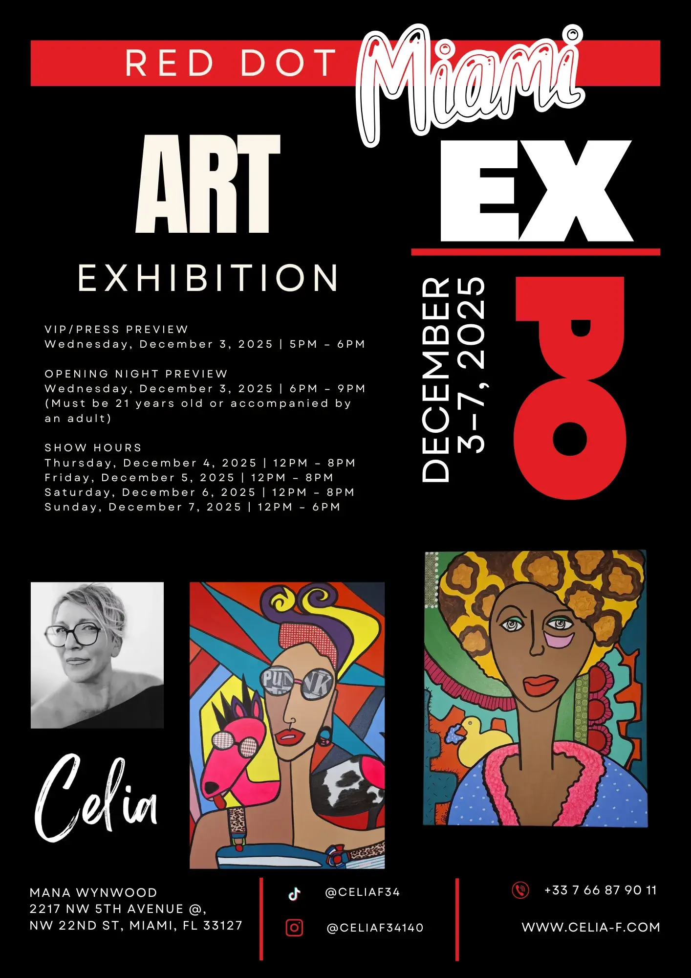 Red Dot Miami exhibition Celia F painter